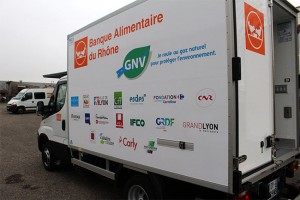 Un camion GNV pour la Banque Alimentaire du Rhne