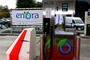 La mobilit gaz naturel stend  Bruxelles avec Enora