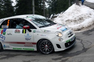Rallye de Monte-Carlo - Une Fiat 500 Abarth GNV E85 en tte du classement rgularit