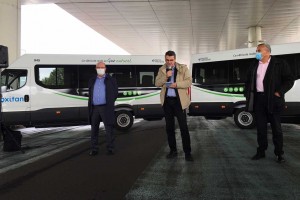 Nantes : la Sémitan présente ses nouveaux minibus au gaz naturel