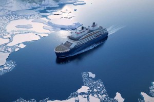 Le navire hybride GNL de Ponant atteint le pôle Nord