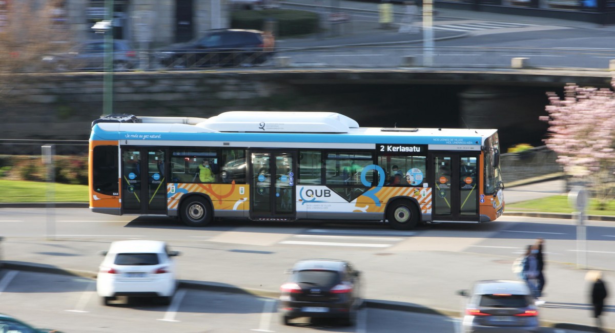 Quimper : trois nouveaux bus au bioGNV pour le r&eacute;seau QUB