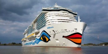 Premier plein pour l'AIDAnova, le paquebot de croisière au GNL d'Aida Cruises