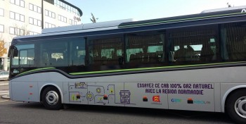 Normandie : un autocar au gaz naturel en test entre F&eacute;camp et le Havre
