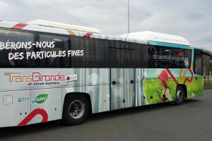 Le réseau TransGironde expérimente un autocar au GNV avec GRDF