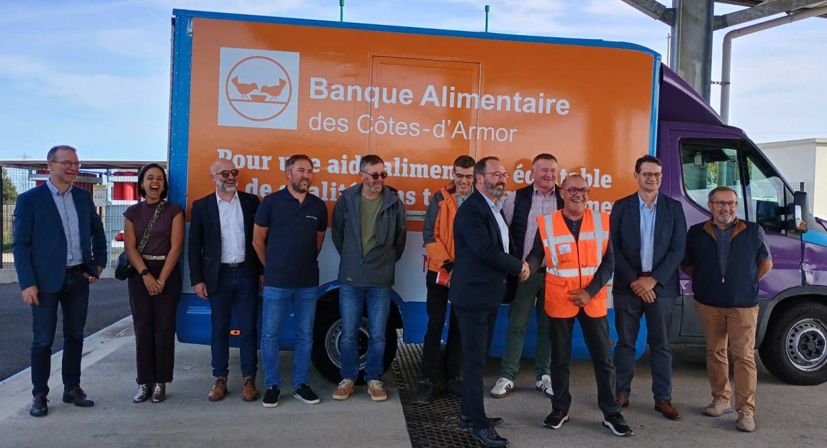 Dans les C&ocirc;tes-d'Armor, les collectes de la Banque Alimentaire passent au bioGNV