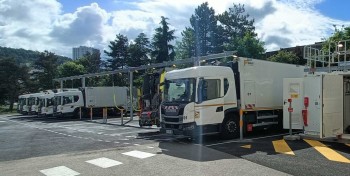 Saint-Etienne M&eacute;tropole mise sur une station privative pour ses bennes &agrave; ordures au bioGNV