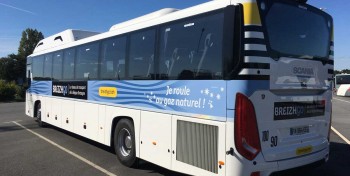 Rennes : un premier car GNV pour le r&eacute;seau BreizhGo