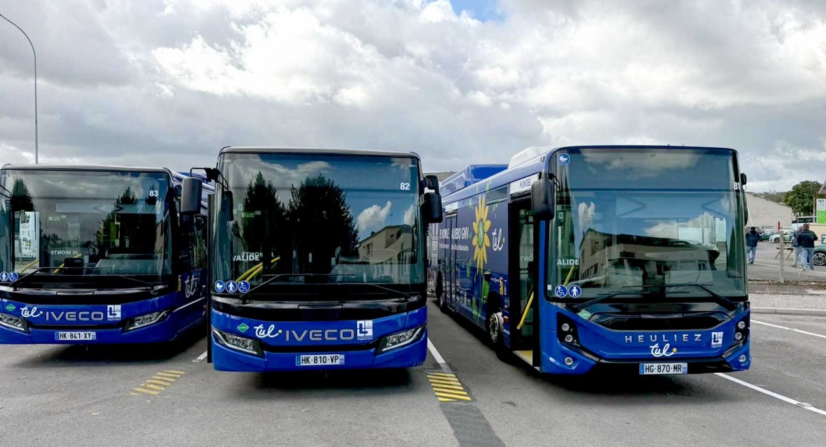 Trois nouveaux bus bioGNV entrent en service &agrave; Laon