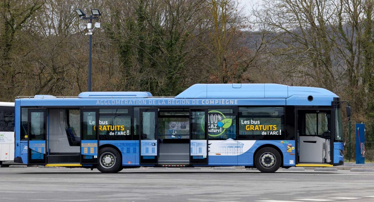 Oise : les premiers bus au biogaz circulent dans le Compiégnois