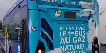 L'agglom&eacute;ration de Laon inaugure son premier bus au gaz naturel