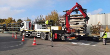 Nantes : du gaz pour les camions de chantier de la Semitan