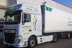Le premier camion dual-fuel diesel GNC Euro 6 homologué en Italie