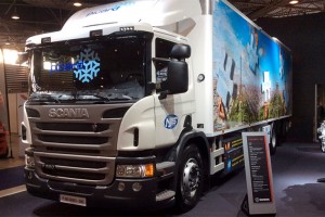 Un camion frigorifique au gaz naturel pour les surgels Picard