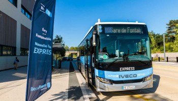 Ile-de-France Mobilit&eacute;s mise sur le bioGNV pour sa nouvelle ligne express entre Evry et Fontainebleau