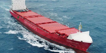 CMA CGM re&ccedil;oit son premier porte-conteneurs GNL