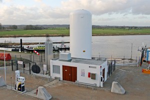 Bateaux et camions  Une station GNL multimodale ouvre ses portes aux Pays-Bas