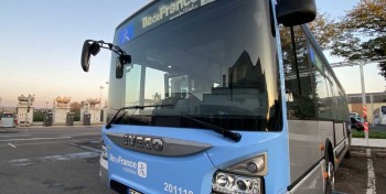 Ile-de-France : le d&eacute;p&ocirc;t de Conflans re&ccedil;oit ses premiers bus GNV