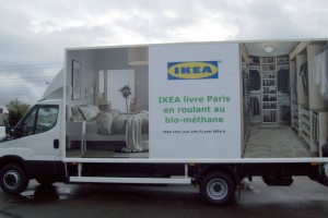 Ikea lance une flotte de camions biom�thane � Paris