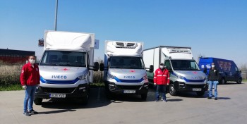 En Roumanie, Engie et Iveco font don de camions au gaz à la Croix-Rouge