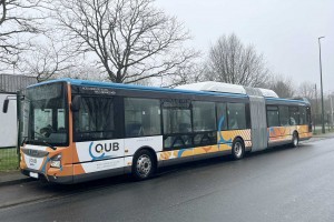 Quimper reçoit son premier bus articulé au gaz naturel