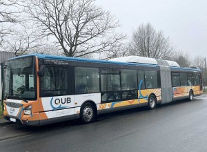 Quimper reçoit son premier bus articulé au gaz naturel