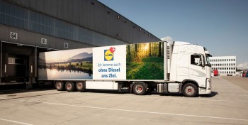 Lidl Suisse met en service ses premiers camions au biogaz