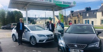 Bretagne : Liger re&ccedil;oit ses premi&egrave;res Seat Leon au gaz naturel