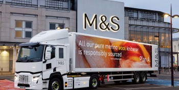 Pour d&eacute;carboner sa flotte, Marks and Spencer mise sur un mix bioGNV &eacute;lectrique