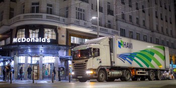 En Espagne, McDonald's roule au GNV avec HAVI et Scania