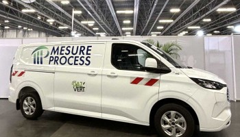 Mesure Process s'&eacute;quipe d'un utilitaire hybride rechargeable GNV