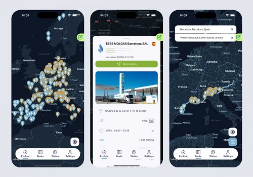 Molgas lance une application pour simplifier l'avitaillement en GNL et GNC en Europe