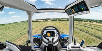 New Holland pr&eacute;sente son tracteur GNV au Farm Progress Show