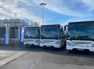 Nîmes Métropole accueille dix nouveaux bus au biogaz