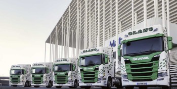 Scania livre 10 camions GNL au Groupe Olano