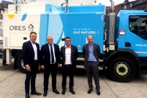 Belgique : un premier camion-élévateur au gaz naturel pour Ores