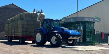 Tracteur New Holland au biogaz : premier essai positif pour cet agriculteur