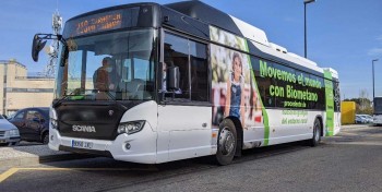 Espagne : Naturgy et Scania d&eacute;ploient un premier bus au bioGNV &agrave; Saragosse