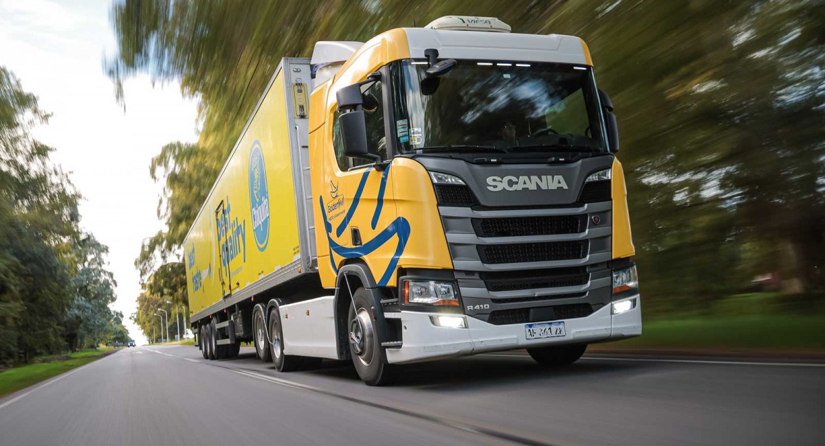 En Argentine, Golden Fruit adopte des camions GNC Scania pour ses livraisons