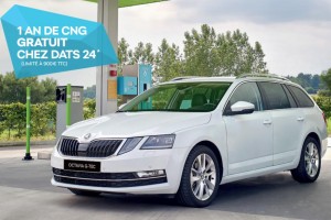 Belgique : DATS 24 offre un an de carburant pour l'acquisition d'une Skoda Octavia GNC