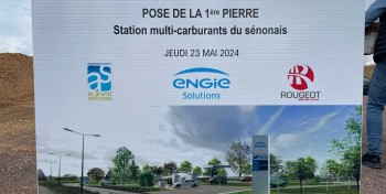 Dans l'Yonne, la future station ENGIE Solutions de Sens entame ses travaux