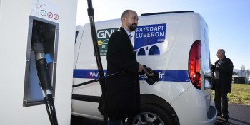 Plein succ&egrave;s pour la station GNV intercommunale du pays d'Apt Luberon