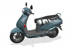 Ce scooter Suzuki carbure au biométhane