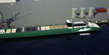 Logistique fluviale : la navette hybride bioGNC-&eacute;lectrique Green Deliriver pr&eacute;vue pour 2024