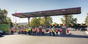 Total et le SIGEIF ouvrent une nouvelle station GNV &agrave; Gennevilliers