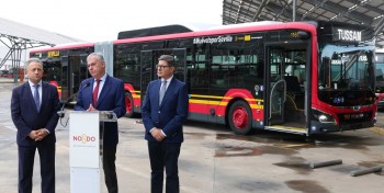 S&eacute;ville met en service 17 nouveaux bus hybrides GNV