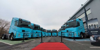 Wheeltainer d&eacute;ploie 50 camions Volvo FH Aero GNL pour verdir sa flotte