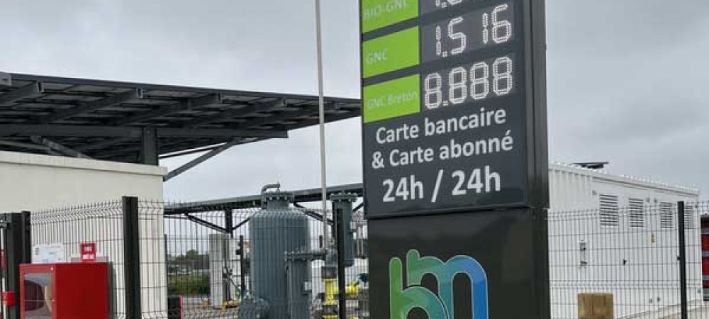 Station GNV Bretagne Mobilité GNV TREGUEUX