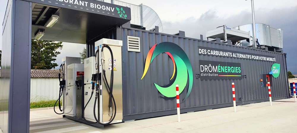 Station GNV Drome Energies Distribution Romans-sur-Isère