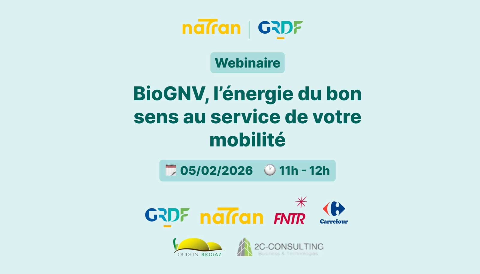 Webinaire : bioGNV, l’énergie du bon sens au service de votre mobilité
